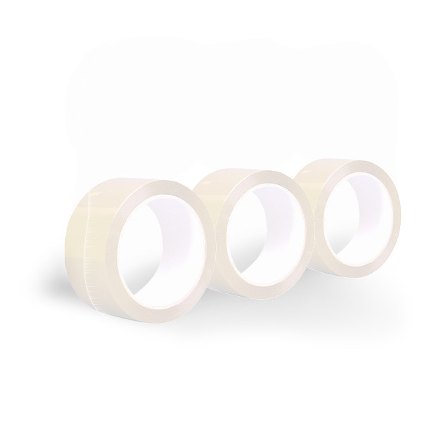 123ink transparent packing tape, 50mm x 66m (3-pack) 57167-00000-05-3C 300340 - 1
