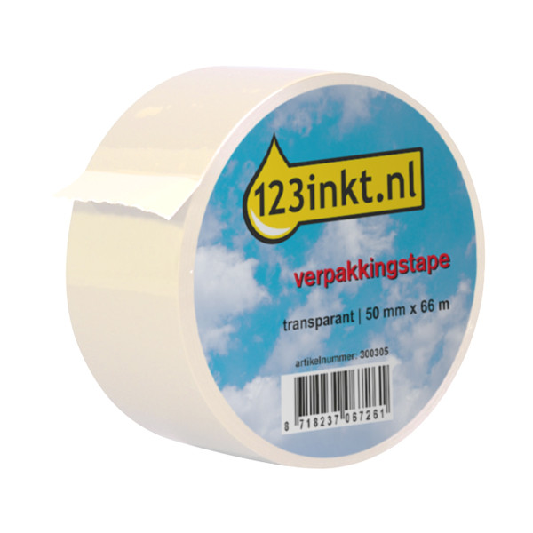 123ink transparent packing tape, 50mm x 66m 57167-00000-05C 300305 - 1