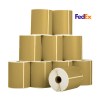 123ink version FedEx gold shipping labels, 102mm x 152mm (10-pack) 653272 - 1
