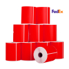 123ink version FedEx red shipping labels, 102mm x 152mm (10-pack) 653267 - 1