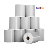 123ink version FedEx silver shipping labels, 102mm x 152mm | 10-pack 653274 - 1