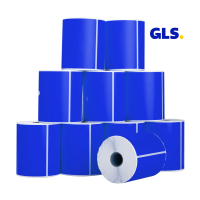 123ink version GLS blue shipping labels, 102mm x 152mm | 10-pack 653211