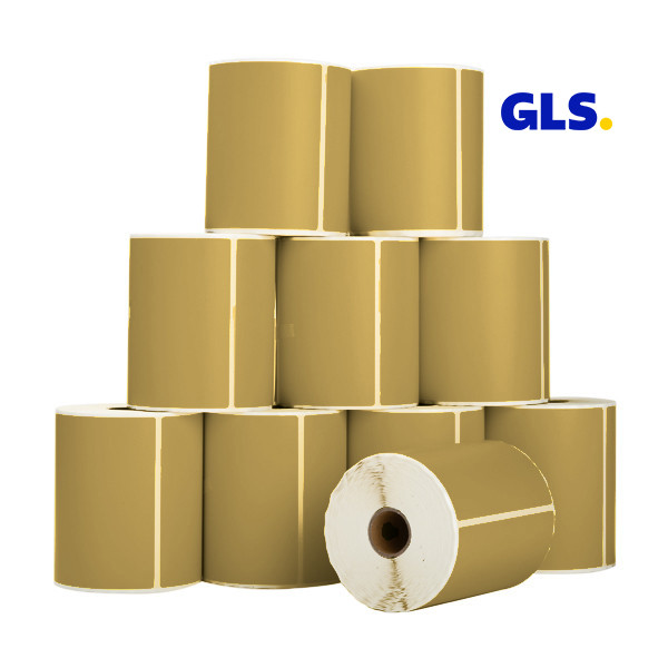 123ink version GLS gold shipping labels, 102mm x 152mm | 10-pack 653212 - 1