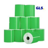 123ink version GLS green shipping labels, 102mm x 152mm (10-pack) 653210