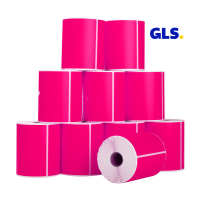 123ink version GLS pink shipping labels, 102mm x 152mm | 10-pack 653213