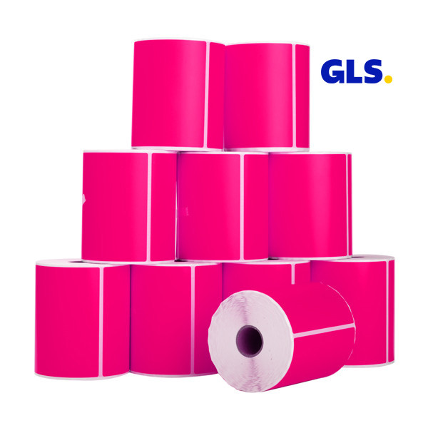 123ink version GLS pink shipping labels, 102mm x 152mm (10-pack) 653213 - 1