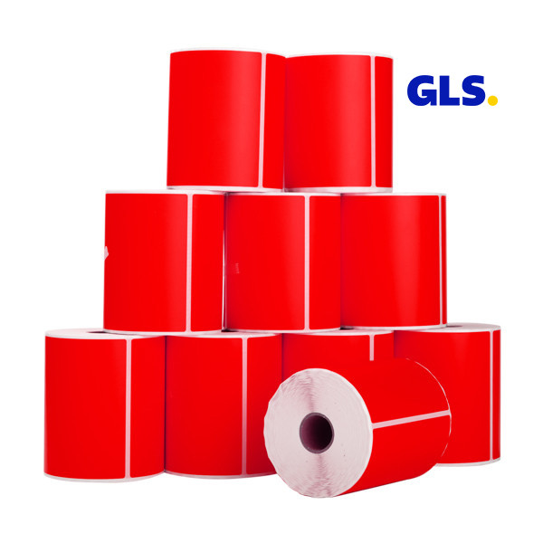 123ink version GLS red shipping labels, 102mm x 152mm (10-pack) 653207 - 1