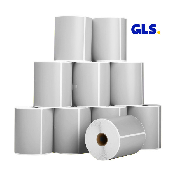 123ink version GLS silver shipping labels, 102mm x 152mm | 10-pack 653214 - 1