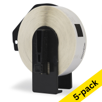 123ink version replaces Brother DK-11203 white file/folder label | 5-pack 650558