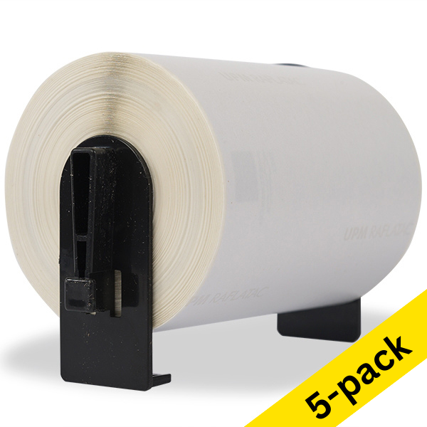 123ink version replaces Brother DK-11241 large white shipping label | 5-pack 650501 - 1