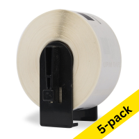 123ink version replaces Brother DK-22210 continuous paper tape | 5-pack 650537
