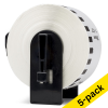 123ink version replaces Brother DK-22225 continuous paper tape | 5-pack