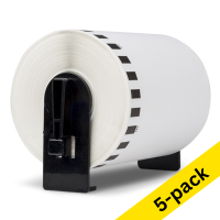 123ink version replaces Brother DK-22243 removable white paper tape | 10-pack