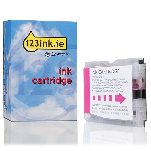 123ink version replaces Brother LC-1000M magenta ink cartridge LC1000MC 028461 - 1