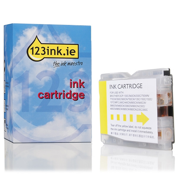 123ink version replaces Brother LC-1000Y yellow ink cartridge LC1000YC 028471 - 1