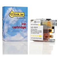 123ink version replaces Brother LC-121Y yellow ink cartridge LC-121YC 029121