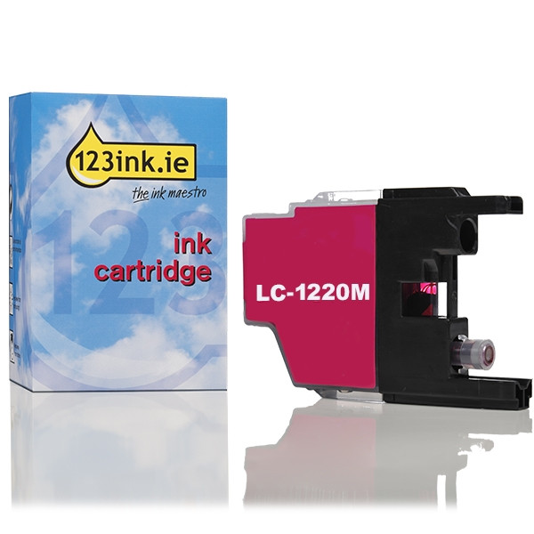 123ink version replaces Brother LC-1220M magenta ink cartridge LC1220MC 029075 - 1