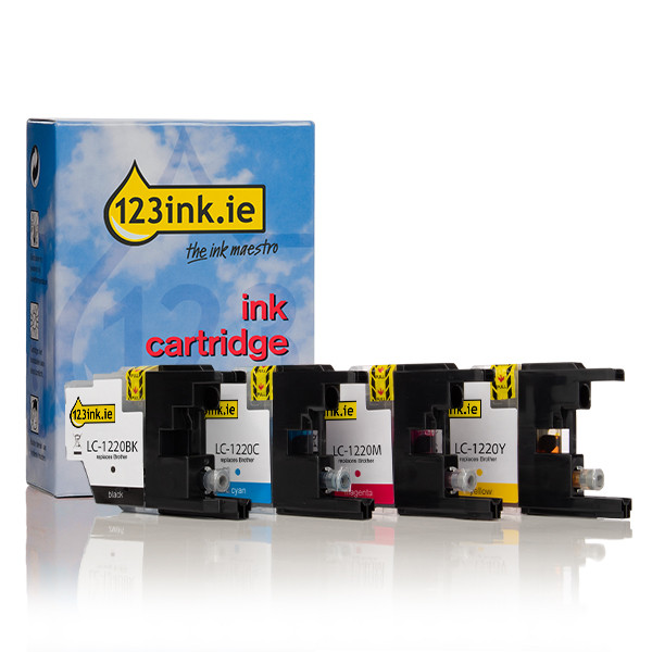123ink version replaces Brother LC-1220VALBP BK/C/M/Y ink cartridge 4-pack LC1220VALBPC 132126 - 1