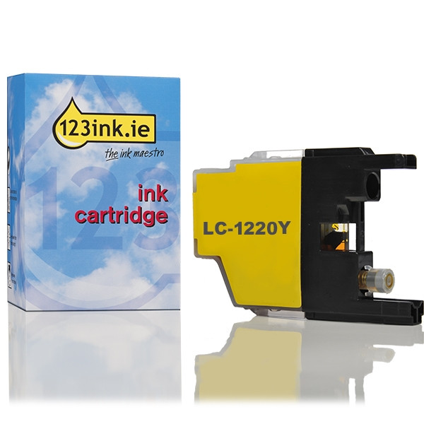 123ink version replaces Brother LC-1220Y yellow ink cartridge LC1220YC 029077 - 1
