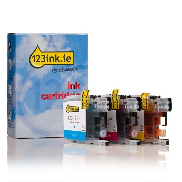123ink version replaces Brother LC-123RBWBP C/M/Y ink cartridge 3-pack LC-123RBWBPC 132130 - 1