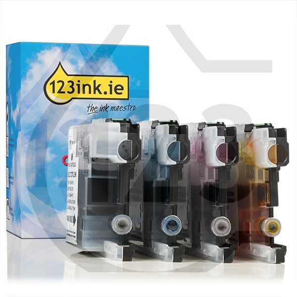 123ink version replaces Brother LC-123VALBP BK/C/M/Y ink cartridge 4-pack LC-123VALBPC 127216 - 1
