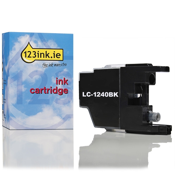 123ink version replaces Brother LC-1240BK black ink cartridge LC1240BKC 029041 - 1