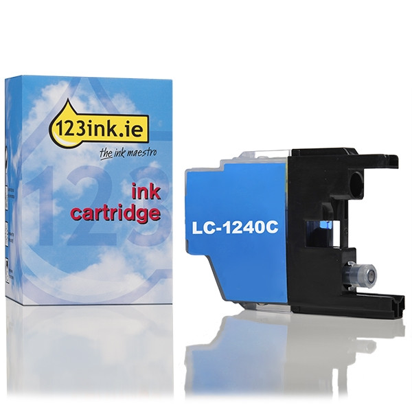123ink version replaces Brother LC-1240C cyan ink cartridge LC1240CC 029045 - 1