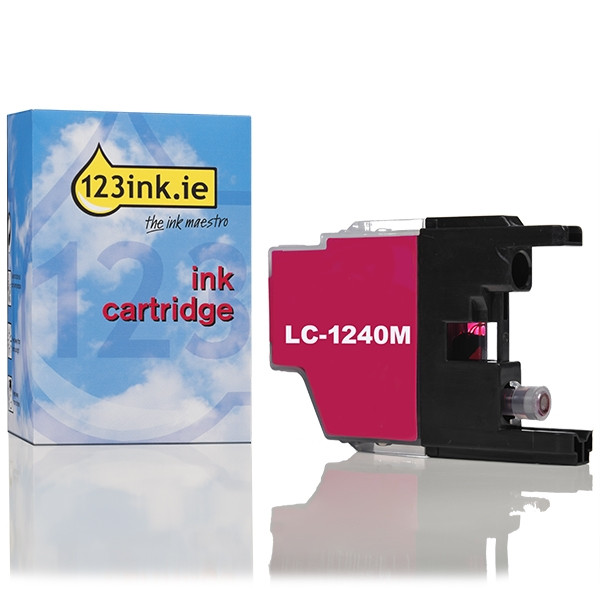 123ink version replaces Brother LC-1240M magenta ink cartridge LC1240MC 029049 - 1