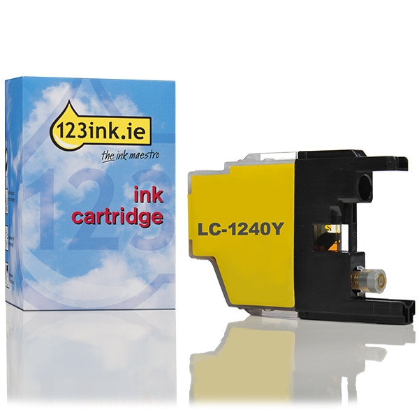 123ink version replaces Brother LC-1240Y yellow ink cartridge LC1240YC 029053 - 1