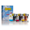 123ink version replaces Brother LC-125XLRBWBP C/M/Y ink cartridge 3-pack 132131 - 1