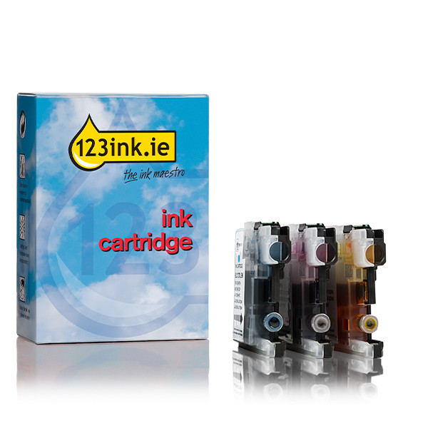 123ink version replaces Brother LC-125XL C/M/Y ink cartridge 3-pack  130221 - 1