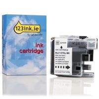 123ink version replaces Brother LC-127XLBK high-capacity black ink cartridge