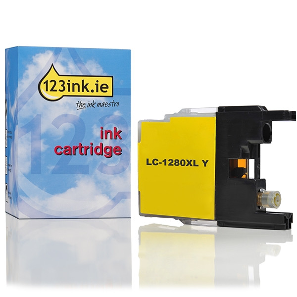 123ink version replaces Brother LC-1280XLY high capacity yellow ink cartridge LC1280XLYC 029069 - 1