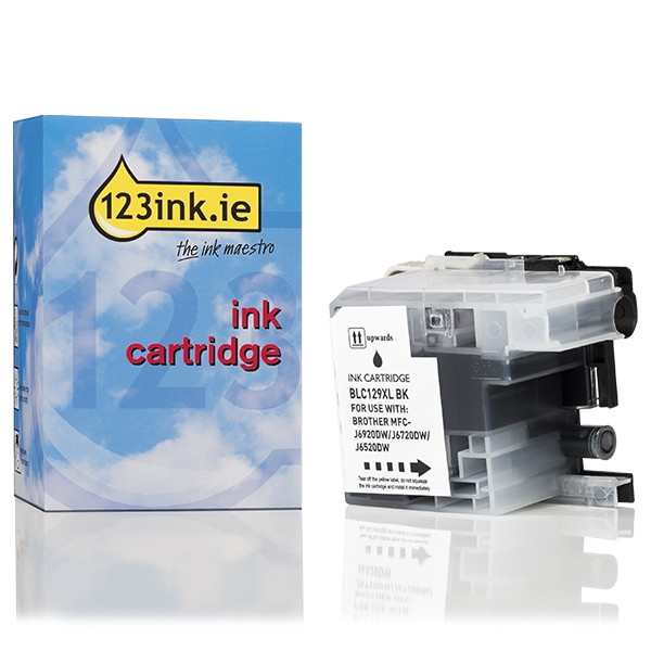 123ink version replaces Brother LC-129XLBK extra high capacity black ink cartridge LC129XLBKC 029125 - 1