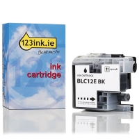 123ink version replaces Brother LC-12EBK black ink cartridge LC12EBKC 028935