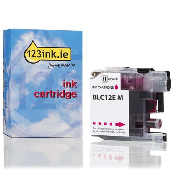 123ink version replaces Brother LC-12EM magenta ink cartridge LC12EMC 028939 - 1