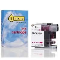 123ink version replaces Brother LC-12EM magenta ink cartridge LC12EMC 028939