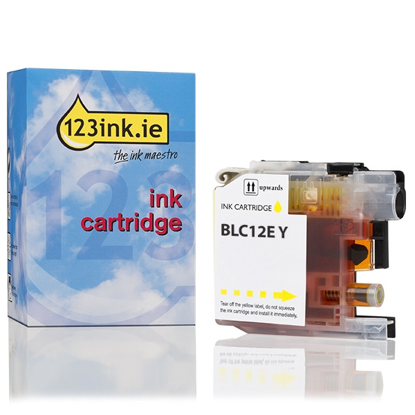 123ink version replaces Brother LC-12EY yellow ink cartridge LC12EYC 028941 - 1