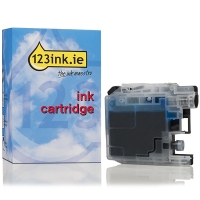 123ink version replaces Brother LC-221C low capacity cyan ink cartridge LC221CC 350037