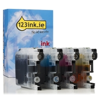 123ink version replaces Brother LC-221VALBP BK/C/M/Y ink cartridge 4-pack LC221VALBPC 127222