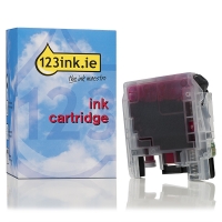 123ink version replaces Brother LC-225XLM high-capacity magenta ink cartridge