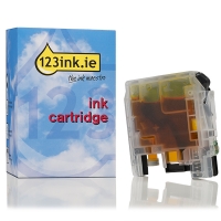 123ink version replaces Brother LC-225XLY high-capacity yellow ink cartridge