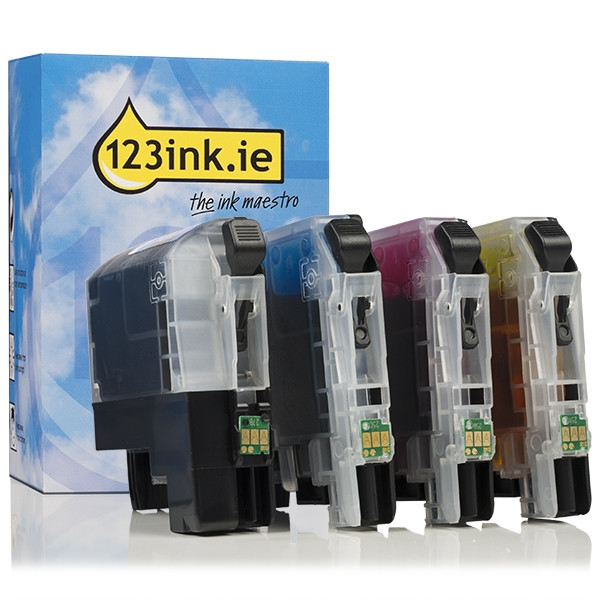 123ink version replaces Brother LC-227XL / LC-225XL Black/C/M/Y ink cartridge 4-pack LC-227XLVALBPC 127226 - 1