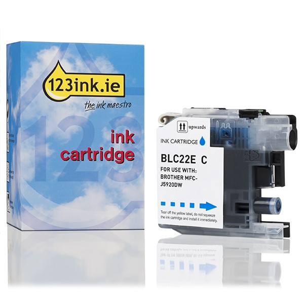 123ink version replaces Brother LC-22EC cyan ink cartridge LC22ECC 028945 - 1