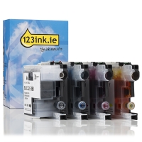 123ink version replaces Brother LC-22E BK/C/M/Y ink cartridge 4-pack  127220