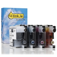 123ink version replaces Brother LC-22E BK/C/M/Y ink cartridge 4-pack LC22EBKC LC22ECC LC22EMC LC22EYC 127220