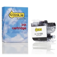 123ink version replaces Brother LC-3213BK high capacity black ink cartridge LC3213BKC 028487