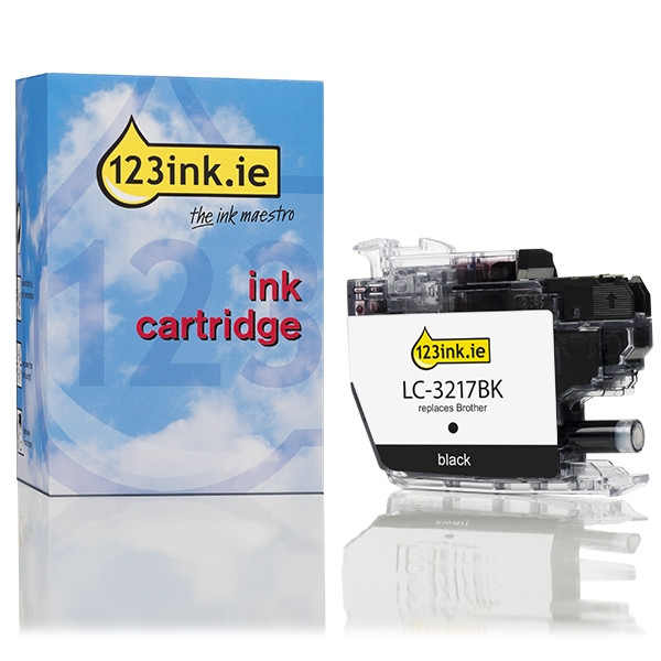 123ink version replaces Brother LC-3217BK black ink cartridge LC3217BKC 028901 - 