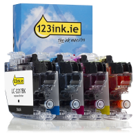 123ink version replaces Brother LC-3217VAL BK/C/M/Y ink cartridge 4-pack LC3217VALC 127235