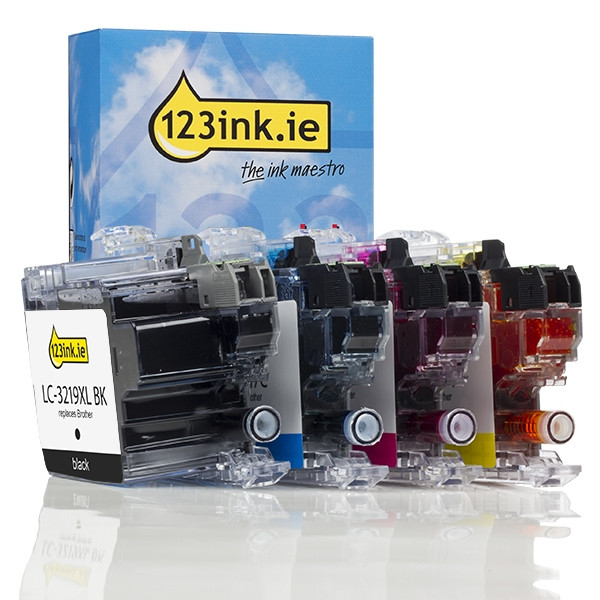 123ink version replaces Brother LC-3219XLVAL BK/C/M/Y ink cartridge 4-pack LC-3219XLVALC 127237 - 1